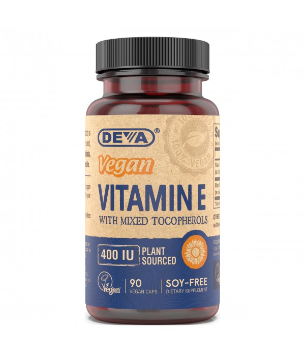 Vegan / Vegetarian Source Vitamin E (400 Mixed Tocopherols - Soy-Free, Non-GMO